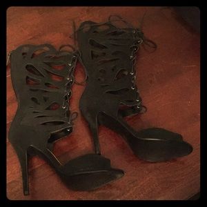 Black Gladiator Heels